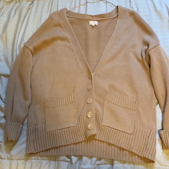 PacSun Lottie Moss Tan Cardigan Size S - Picture 2 of 3